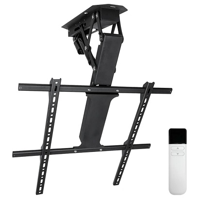 זרוע מעלית לתקרה חכמה שליטה באפליקציה ממונעת חשמלית בוכנה כולל שלט למסכי טלוויזיה 32 עד 75 אינץ' עד 50 קילו לומי Lumi EM-75 Smart Ceiling Lift Arm App-Controlled Electric Motorized Piston Includes Remote Control for TV Screens 32 to 75 Inch up to 50kg